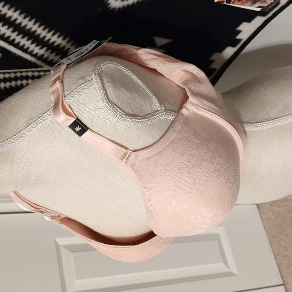 ❤️NWT Torrid Curves Brand Ladie's Baby Pink Push Up Plunge Underwire Bra, 46C - Picture 3 of 12